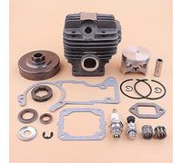 ZAPYVET Kit de jante tambour pignon d'embrayage Piston cylindre 52mm, for STIHL, MS440 044 ensemble roulement joint d'huile tronçonneuse Kit d'embrayage pour tondeuse à gazon