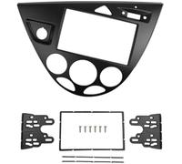 ZAPYVET Kit de Tableau de Bord stéréo de Voiture Cadre d'autoradio Panneau stéréo Fascia DVD CD GPS, pour Lunette Double 2 Din, pour Ford pour Focus, pour Fiesta 1998-2006(Black 173x98mm LHD Black)
