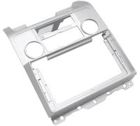 ZAPYVET Kit de Tableau de Bord stéréo de Voiture Cadre d'autoradio, pour Ford, Escape 2007-2012 9 Pouces 2 Din Fascia stéréo, pour Lecteur pour Audio DVD Panneau de Tableau Bord Fhcbutae(Silver)
