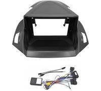 ZAPYVET Kit de Tableau de Bord stéréo de Voiture Cadre d'autoradio, pour Ford Escape 2013-2019 2 Din Dash Mp5 Panneau pour Audio 9 Pouces Grand écran Fascia Fhcbutae(Black 1)