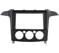 ZAPYVET Kit de Tableau de Bord stéréo de Voiture Cadre d'autoradio, pour Ford, S, pour Max 2006-2015 Adaptateur Fascia 9 Pouces Panneau de Montage Tableau Bord Fhcbutae(Black Manual AC)