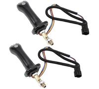 ZAPYVET Lot de 2 poignées Joystick d'excavatrice à 3 Boutons avec 6 Broches, Levier, for DH DX150 215 225 300 37020119C Joystick pour excavatrice