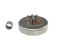 ZAPYVET Pignon de chaîne de Tambour d'embrayage .325 7T, for Husqvarna, 40 45 49, for JONSERED, 420 425 435 2041 2045 2050, for Partner, 400 410 450 460 490 Couvercle d'embrayage de tronçonneuse