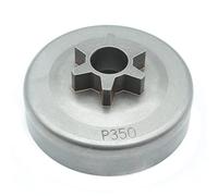 ZAPYVET Pignon de tambour d'embrayage 6T 3 8 pas, for Partner, 350 351 352 370 371 390 420 tronçonneuse un corps Type 6 dents Kit d'embrayage pour tondeuse à gazon