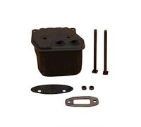 ZAPYVET Silencieux à deux trous for tronçonneuse de jardin, pièces de rechange 45cc 52cc 58cc 4500 5200 5800 Kit silencieux pour tronçonneuse