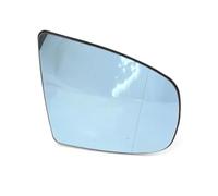ZAPYVET Verre de rétroviseur chauffant à aile latérale voiture bleue, for BMW, X5 E70 2006-2013 X6 E71 E72 2007-2014 51167174981 51167174982 Verre de rétroviseur(BLACK Right)