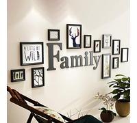 zaqiming Cadres Photo Collage Ensemble De 14 Pièces Set,Cadre Mur De Photo en Bois,Accessoires D'ornements familly