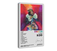 ZAQMKOL J. Cole KOD Album Poster Toile Décoration Chambre Paysage Bureau Chambre Cadeau 60 x 90 cm