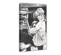 ZAQMKOL Modèle Étoile Brigitte Bardot Affiche (17) Toile Affiche murale Image imprimée Peintures pour décoration de salon ou de chambre 20 x 30 cm