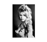 ZAQMKOL Modèle Étoile Brigitte Bardot Affiche sur Toile - Décoration Murale Imprimée - Image pour Salon ou Chambre - 50 x 75 cm