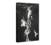 ZAQMKOL Poster de Serge Gainsbourg (1) sur toile - Décoration pour chambre à coucher, bureau, chambre - Cadeau - 60 x 90 cm
