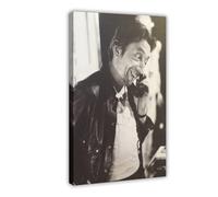 ZAQMKOL Poster de Serge Gainsbourg (12) sur toile - Décoration pour chambre à coucher, bureau, chambre - Cadeau - 60 x 90 cm