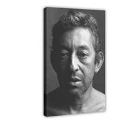 ZAQMKOL Poster Serge Gainsbourg (27) sur toile - Décoration murale pour salon, chambre à coucher - 60 x 90 cm