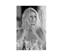 ZAQMKOL Poster sur toile Brigitte Bardot (18) - Décoration murale pour salon, chambre à coucher - 20 x 30 cm