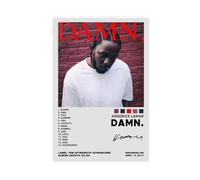 ZAQMKOL Poster sur toile Kendrick Lamar DAMN - Décoration murale pour salon, chambre à coucher - 20 x 30 cm