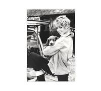 ZAQMKOL Poster sur toile modèle Brigitte Bardot (17) - Décoration pour chambre à coucher, bureau, chambre - Cadeau - 50 x 75 cm