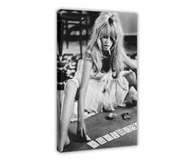 ZAQMKOL Poster sur toile modèle Brigitte Bardot (8) - Décoration pour chambre à coucher, bureau, chambre - Cadeau - 40 x 60 cm