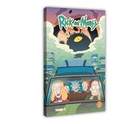 ZAQMKOL Poster sur toile Rick et Morty Comédie (15) - Décoration pour chambre à coucher, bureau, chambre, cadeau - 60 x 90 cm