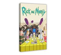 ZAQMKOL Poster sur toile Rick et Morty Comédie (19) - Décoration murale pour salon, chambre à coucher - 20 x 30 cm