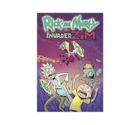 ZAQMKOL Poster sur toile Rick et Morty Comédie (2) - Décoration pour chambre à coucher, bureau, chambre - Cadeau - 20 x 30 cm