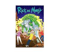 ZAQMKOL Poster sur toile Rick et Morty Comédie (27) - Décoration pour chambre à coucher, bureau, chambre - Cadeau - 20 x 30 cm