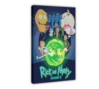 ZAQMKOL Poster sur toile Rick et Morty Comédie (32) - Décoration de chambre à coucher, bureau, chambre - Cadeau - 20 x 30 cm