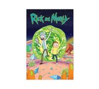 ZAQMKOL Poster sur toile Rick et Morty Comédie animation (1) - Décoration murale pour salon, chambre à coucher - 20 x 30 cm