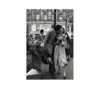 ZAQMKOL Poster sur toile Robert Doisneau The Bouquet of Daffodils Paris 1950 - Décoration murale pour salon, chambre à coucher - 40 x 60 cm