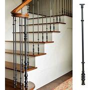 ZAQYCM Escalier Garde Corps Poteau De Rampe D'escalier, Barreaux Ronds Décoratifs en Métal pour Terrasses Clôtures/Escaliers en Colimaçon Intérieures Et Extérieures(1 Pack,H 85cm/33.5 in)