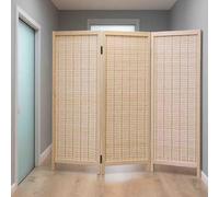 ZAQYCM Paravent Interieur Paravent De Séparation Basse en Bois 60 80 100 120 150 170 180 200 CM De Haut, Cloisons Temporaires Pliantes Réglables Extra Longues 3 4 5 6 8 Panneaux(3 Panel,H 80cm/2.6ft)