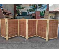 ZAQYCM Paravent Interieur Séparateur De Pièce Japonais Court, Cloison De Séparation De Bureau en Bois Pliante Autoportant, Accueil Couloir Entrée Écran De Confidentialité(8 Panel,H 200cm/6.5ft)