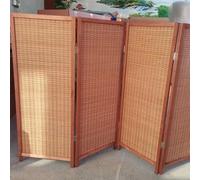 ZAQYCM Paravent Interieur Séparateur De Pièce Japonais Court, Cloison De Séparation De Bureau en Bois Pliante Autoportant, Accueil Couloir Entrée Écran De Confidentialité(3 Panel,H 60cm/2ft)