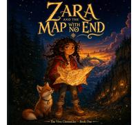 Zara and the Map with No End: A girl discovers a living map and realizes someone very dangerous wants it back. Whit coloring illustrations