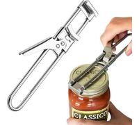 ZARADU Acier Inoxydable Ouvre Bocal Réglable,Ouvre Boîte pour Âgées Mains,Ouvre Bocal Manuel,Ouvre Cuisine pour Les Personnes Âgées, Les Personnes Souffrant d'Arthrite, Les Femmes