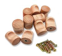 ZARADU Boutons De Tiroir En Bois,Poignee De Meuble Cuisine Bois - Bouton De Tiroir En Bois,Poignée Meuble En Bois,Accessoires Pour Portes De Placards, Tiroirs, Armoires, Boîtes à Chaussures