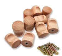 ZARADU Boutons De Tiroir En Bois,Poignee De Meuble Cuisine Bois - Bouton De Tiroir En Bois,Poignée Meuble En Bois,Accessoires Pour Portes De Placards, Tiroirs, Armoires, Boîtes à Chaussures