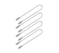 ZARADU Chaîne Attache Serviette, Métal Chaîne Clips, Porte Serviette Flexible Pour Seniors, Enfants, Adultes (4Pcs Argent)