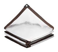 ZARBAILRE Bâche Transparente 2×8m, Indéchirable et Coupe-Vent Baches avec Oeillet, Bâches Anti Mauvaises Herbes pour Le Camping et Les Plantes