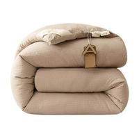 ZARBAILRE Double Plume d'oie Édredon, Couette Épaisse avec Onglets d'angle, Couette Réversible, Couette Chaude, Gonflant Édredon, Convient À Toutes Les Saisons (C 180x220cm/2kg)