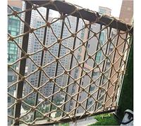 ZARBAILRE Filet De Décoration De Jardin 1×1m, Net De Corde De Chanvre pour Enfants, Filet en Corde De Chanvre Corde épaisse 8mm, Maille 10cm pour Décoration Murale, Plafon