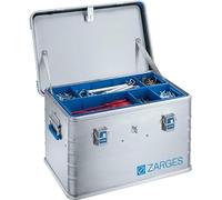 ZARGES - Caisse Aluminium Eurobox - Boîte Stockage & Transport Universelle - 600x400x340 mm - Caisse À Outils En Aluminium Naturel - Poignées De Transport - Étanche & Durable