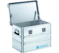 ZARGES - Caisse Aluminium K470 - Boîte Stockage & Transport Universelle - 600x400x410 mm - Aluminium Naturel - Poignées De Transport - Étanche & Durable