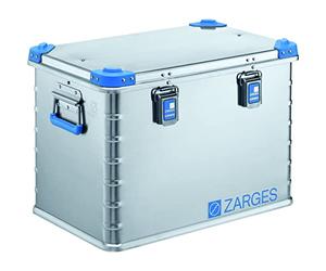 ZARGES Caisse universelle en aluminium - capacité 73 l - dim. ext. L x l x h 600 x 400 x 410 mm - Boîte métallique à coins renforcés