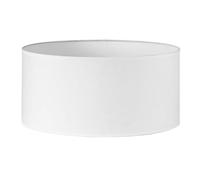 Zarivy Abat-jour cylindrique blanc de 60 x 60 x 30 cm en tissu popeline, idéal pour la décoration intérieure et les lumières douces.