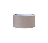 Zarivy Abat-jour cylindrique E27 en lin gris 35 x 35 x 20 cm, idéal pour les lampes de table et la décoration intérieure.