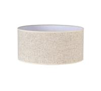 Zarivy Abat-jour cylindrique en lin beige 50 x 50 x 25 cm - Idéal pour la décoration intérieure et l'éclairage d'ambiance.