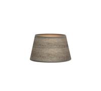 Zarivy Abat-jour E27 au design conique, dimensions 25 x 20 x 15 cm, fabriqué en bois gris, idéal pour décorer et fournir une lumière d'ambiance.