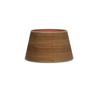Zarivy Abat-jour E27, bois foncé, 30 x 22 x 17 cm, design conique ouvert, idéal pour la décoration et l'ambiance intérieure.