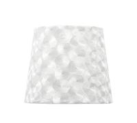 Zarivy Abat-jour en tissu blanc, dimensions 30 x 15 x 20 cm, E27, idéal pour les lampes de maison et la décoration éclairage d'espaces.