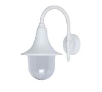 Zarivy Applique extérieure Fenouil 1 x E27 blanche Ip44, fabriquée en polycarbonate résistant. Dimensions : 40,8 x 21,7 x 32,6 cm. Idéale pour éclairer des espaces extérieurs avec style et sécurité.